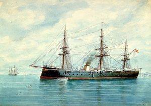 La fragata Numancia fue el primer buque acorazado que le dio la vuelta al mundo.